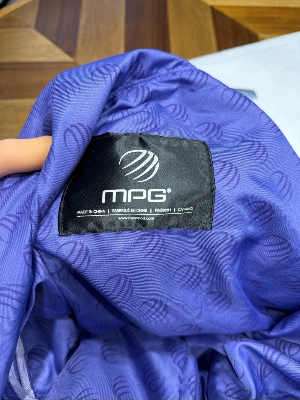 MPG Lavender Duffel Bag with Branded Webbing Strap